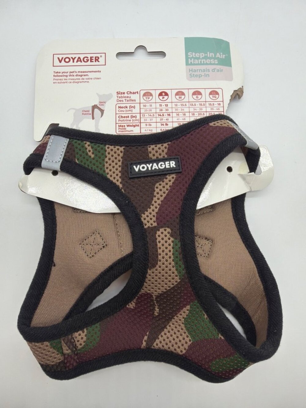 Voyager Step-In Air Harness For Small Dogs Camo Print Breathable Mesh Lightweigh
